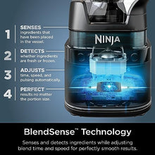 Load image into Gallery viewer, Ninja Detect Power Blender Pro + Personal Single-Serve, BlendSense Technology, For-Smoothies, Food and More, Compact Kitchen Countertop, 1800 P-Watts, 72 oz. Pitcher, (2) 24 oz. Cups, Black, TB301
