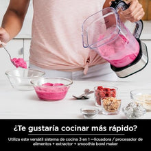 Load image into Gallery viewer, Ninja SS351 Foodi Power Blender &amp; Processor System 1400 WP Smoothie Bowl Maker &amp; Nutrient Extractor* 6 Functions for Bowls, Spreads, Dough &amp; More, smartTORQUE, 72-oz.** Pitcher &amp; To-Go Cups, Silver
