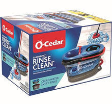 Load image into Gallery viewer, O-Cedar EasyWring RinseClean Microfiber Spin Mop &amp; Bucket Floor Cleaning System, Grey
