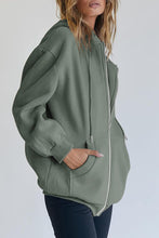 Load image into Gallery viewer, AUTOMET Womens Zip Up Hoodies Long Sleeve Fall Oversized Sweatshirts Fleece Y2K Jacket with Pockets 2024 Fashion Clothes Darkgreen
