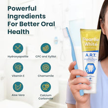 Load image into Gallery viewer, Pearlie White Active Remineralization Fluoride Free Toothpaste | 3.8oz/110gm | Remineralizing Toothpaste for Tooth Enamel Repair | Helps Remove Stains | Contains Hydroxyapatite and Xylitol | Pack of 6
