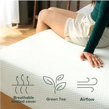 Load image into Gallery viewer, ZINUS 5 Inch Green Tea Memory Foam Mattress [New Version], Twin, Fiberglass free, Medium Firm Feel, Zoned Pressure Relief, Certified Safe Foams &amp; Fabric, Mattress in A Box
