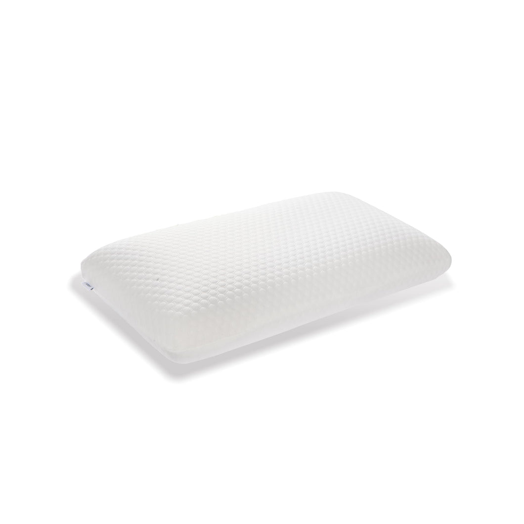 CSDLF Memory Foam Bed Pillows, Pillow for Side and Back Sleeper, Pillow for Neck Pain Relief, Washable Removable Cover, Soft, White (Queen)
