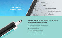 Load image into Gallery viewer, GE RPWFE Refrigerator Water Filter, Genuine Replacement Filter, Certified to Reduce Lead, Sulfur, and 50+ Other Impurities, Replace Every 6 Months for Best Results, Pack of 1
