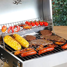 Load image into Gallery viewer, Royal Gourmet GT1001 Stainless Steel Portable Grill, 10000 BTU BBQ Tabletop Gas Grill with Folding Legs and Lockable Lid, Outdoor Camping, Deck and Tailgating, Silver
