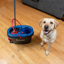 Load image into Gallery viewer, O-Cedar EasyWring RinseClean Microfiber Spin Mop &amp; Bucket Floor Cleaning System, Grey

