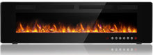 Load image into Gallery viewer, BOSSIN 72 inch Ultra-Thin Silence Linear Electric Fireplace, Recessed Wall Mounted Fireplace, Fit for 2 x 4 and 2 x 6 Stud, 12 Adjustable Flame Color &amp; Speed,Touch Screen Remote Control with 8h Timer
