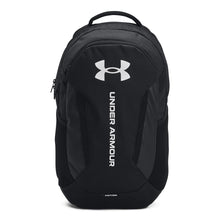 Load image into Gallery viewer, Under Armour Unisex-Adult Hustle 6.0 Backpack, (002) Black/Black/White, One Size Fits Most
