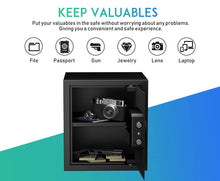 Load image into Gallery viewer, RPNB Deluxe Safe and Lock Box,Money Box,Digital Keypad Safe Box,Steel Alloy Drop Safe, Keypad Lock,Perfect for Home Office Hotel Business Jewelry Cash Use Storage,1.2 Cubic Feet
