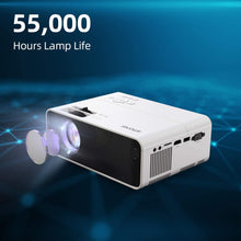 Load image into Gallery viewer, Movie Projector, SMONET 1080P HD Projector 7500L Home Projector Video TV Projector Mini Portable LED Projector Outdoor Indoor Wall Compatible with TV Stick Laptops PC PS5 HDMI USB
