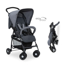 Load image into Gallery viewer, hauck Lightweight and Compact Travel Baby/Toddler Foldable Stroller, Sport, Charcoal/Stone
