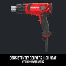 Load image into Gallery viewer, CRAFTSMAN Heat Gun, Corded, Variable Heat Setting up to 1200 Degrees, 1500 Watt (CMEE531)
