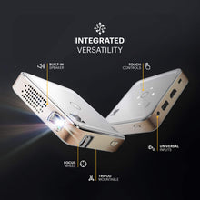 Load image into Gallery viewer, Kodak Ultra Mini Portable Projector - HD 1080p support LED DLP Rechargeable Pico Projector - 100&quot; Display, Built-in Speaker - HDMI, USB and Micro SD - Compatible with iPhone iPad, Android Phones
