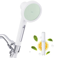 Load image into Gallery viewer, SECOND SHOWER NSF Certified Filtered Shower Head, Clinically Proven for Skin Health, High Pressure Luxury Handheld Filter for Hard Water, Premium 70” Hose, Reduces Frizzy Dry Hair (Forest Green)
