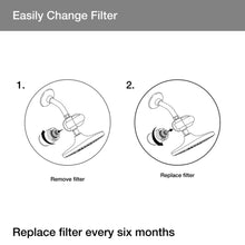 Load image into Gallery viewer, KOHLER Aquifer Filtered Shower Head Attachment, Filtration System Attaches to Most Existing Shower Heads and Shower Arms, Reduces Chlorine, Odor, and Controls Scale, Polished Chrome, R24612-CP
