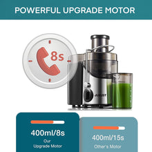 Load image into Gallery viewer, Juicer Machines, Juilist 3&quot; Wide Mouth Juicer Extractor Max Power 800W, for Vegetable and Fruit with 3-Speed Setting, 400W Motor, Easy to Clean
