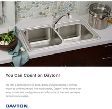 Load image into Gallery viewer, Elkay Dayton D125223 Single Bowl Drop-in Stainless Steel Sink, Satin, 25 x 22
