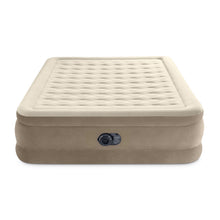 Load image into Gallery viewer, Intex Dura-Beam Deluxe Ultra Plush Air Mattress - Fiber-Tech – Built-in Electric Pump – 18in Bed Height – 600lb Weight Capacity – Queen Size
