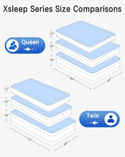 Load image into Gallery viewer, Xsleep Twin Air Mattress with Built in Pump Luxurious Comfort 16&quot; Raised Inflatable Mattress Twin Airbed Blow Up Mattress for Home and Guests 75&quot;*39&quot;*16&quot;Air Bed 2 Mins Fast Inflate/Deflate 330 lbs Max
