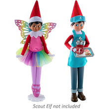 Load image into Gallery viewer, The Elf on the Shelf Magi-Freez Bundle: Rainbow Snow Pixie and Cocoa to Go Outfits - Scout Elves Sold Separately
