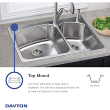 Load image into Gallery viewer, Elkay DSEP1515C Dayton Single Bowl Drop-in Stainless Steel Bar Sink + Faucet Kit

