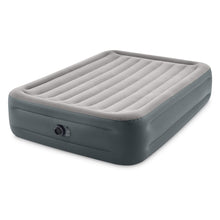 Load image into Gallery viewer, Intex 64125ED Dura-Beam Plus Essential Rest Air Mattress - Fiber-Tech – Queen Size – Built-in Electric Pump – 18in Bed Height – 600lb Weight Capacity

