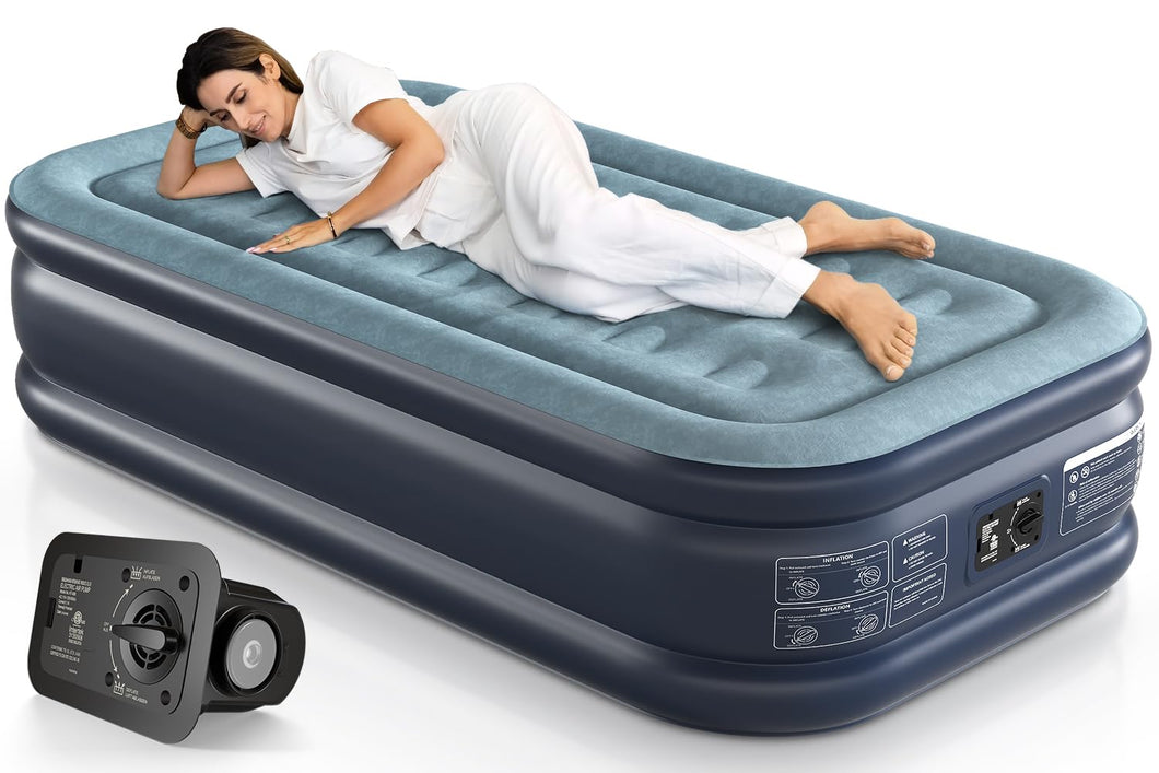 Lavisx Twin Air Mattress with Built in Pump 16