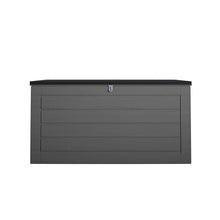 Load image into Gallery viewer, Cosco Outdoor Living 88180BGY1E Cosco Outdoor Patio Storage, Extra Large, 180 Gallons, Charcoal Deck Box, Black/Gray
