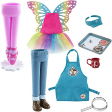 Load image into Gallery viewer, The Elf on the Shelf Magi-Freez Bundle: Rainbow Snow Pixie and Cocoa to Go Outfits - Scout Elves Sold Separately
