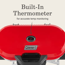 Load image into Gallery viewer, Coleman Roadtrip 285 Portable Stand-Up Propane Grill, Gas Grill with 3 Adjustable Burners and Instastart Push-Button Ignition; Grease Tray, Side Tables, Thermometer, Folding Legs &amp; Wheels Included
