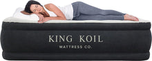 Load image into Gallery viewer, King Koil Luxury Plush Pillow Top Queen Size Air Mattress with Built-in High-Speed Pump for Home, Camping, Guests Inflatable Airbed Double High Blow Up Bed, Durable Waterproof, 1-Year Warranty
