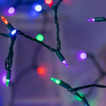 Load image into Gallery viewer, YULETIME 200 Count Multicolor LED Christmas Lights, 66 Feet Green Wire UL Certified Commercial Grade Holiday String Light Set (Multicolor)
