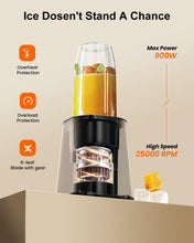 Load image into Gallery viewer, VEWIOR Smoothie Blender, 900W Personal Blender for Shakes and Smoothies, Blenders for Kitchen, Smoothie Juice Mixer with 2 * 22Oz BPA-Free To-Go Cups
