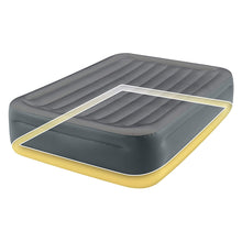 Load image into Gallery viewer, Intex 64125ED Dura-Beam Plus Essential Rest Air Mattress - Fiber-Tech – Queen Size – Built-in Electric Pump – 18in Bed Height – 600lb Weight Capacity
