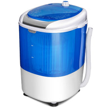 Load image into Gallery viewer, COSTWAY Mini Portable Washing Machine, 5.5 lbs Washing Capacity, Compact Laundry Washer with Durable Design, Single Tub, Rotary Controller, Small Washer Machine for Home Apartment Dorms and RV, Blue
