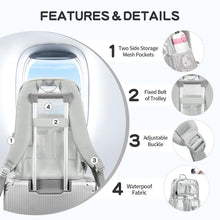 Load image into Gallery viewer, Heavy Duty Clear Backpack Clear BookBag,16 x11 x5inch TPU Large Capacity See Through Backpack for Sport Events,Travel (Grey)
