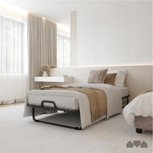 Load image into Gallery viewer, Milliard Deluxe Diplomat Folding Bed – Twin Size - with Luxurious Memory Foam Mattress and a Super Strong Sturdy Frame – 75” x 38
