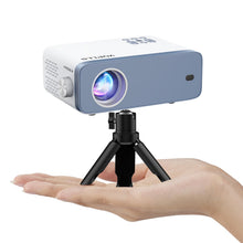 Load image into Gallery viewer, Mini Projector, VOPLLS 1080P Full HD Supported Video Projector, Portable Outdoor Home Theater Movie Projector, 50% Zoom, Compatible with HDMI, USB, AV, Smartphone/Tablet/Laptop (Small Projector)
