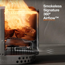 Load image into Gallery viewer, Solo Stove Ranger 2.0 with Stand - 15 Inch Smokeless Portable Fire Pit - Lightweight Outdoor Fireplace with Removable Ash Pan, Stainless Steel, Carry Case Included, Ideal for 2-4 People, 16.5 lbs
