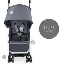 Load image into Gallery viewer, hauck Lightweight and Compact Travel Baby/Toddler Foldable Stroller, Sport, Charcoal/Stone
