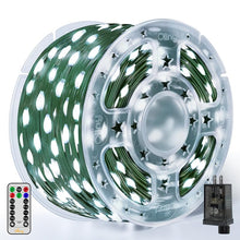 Load image into Gallery viewer, Ollny Christmas Lights 1000 LED 330 FT, IP67 Waterproof Plug in Christmas Tree Lights with Remote, 8 Modes, 3 Timers, Dimmable, House Xmas Indoor Decorations Outdoor Christmas Lights (Cool White)
