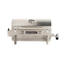 Load image into Gallery viewer, Masterbuilt Portable Propane Gas Grill with Folding Legs, Chrome-Coated Warming Rack and 288 Cooking Square Inches in Stainless Steel, Model MB20030819
