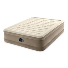 Load image into Gallery viewer, Intex Dura-Beam Deluxe Ultra Plush Air Mattress - Fiber-Tech – Built-in Electric Pump – 18in Bed Height – 600lb Weight Capacity – Queen Size

