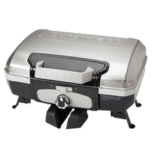 Load image into Gallery viewer, Cuisinart CGG-180TS Petit Gourmet Portable Tabletop Gas Grill, Stainless Steel
