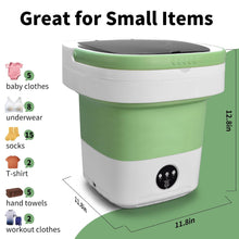 Load image into Gallery viewer, Portable Washing Machine, Mini 15L Foldable Washer and Dryer with 3 Modes Deep Cleaning, Upgraded Small Collapsible Laundry for Travel, Sutiable for Underwear,Baby Clothes,Socks or Other Small Items
