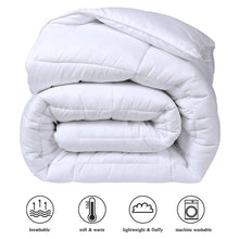 Load image into Gallery viewer, COHOME All Season King Size Cooling Comforter - Winter Warm Down Alternative Comforter - Quilted Duvet Insert with Corner Tabs - Luxury Soft Hotel Comforter - Reversible - White
