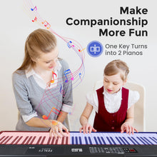 Load image into Gallery viewer, Fesley Piano Keyboard 88 Keys: Bluetooth Full-Size Digital Piano Keyboard, 900 Tones Portable Electric Keyboard Piano, 88 Key Keyboard Electronic with Built-in Sustain Pedal, Split, MIDI, FEP160
