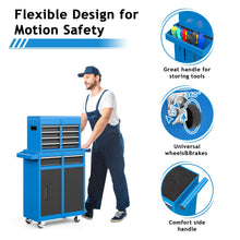 Load image into Gallery viewer, AirWire Tool Chest, 5-Drawer Rolling Tool Storage Cabinet with Detachable Top Tool Box, Enhanced Packaging, Metal Tool Cart for Garage Workshop, Blue
