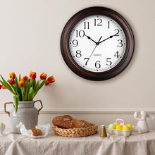Load image into Gallery viewer, KECYET 14 Inch Wall Clocks Battery Operated Silent Non-Ticking Wall Clock Vintage Retro Rustic Style Decorative for Living Room Kitchen Farmhouse (Bronze)
