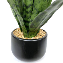 Load image into Gallery viewer, Artificial Snake Plant 22.5&quot; Faux Agave Fake Sansevieria Artificial Potted Plants for Indoor and Outdoor Home Office Décor (White Pot)
